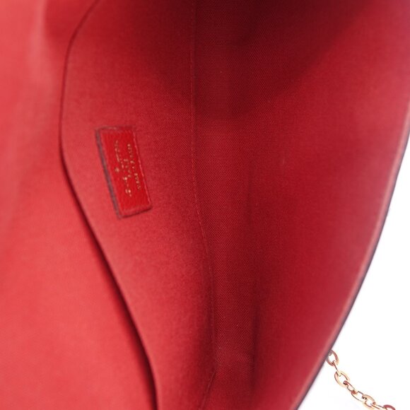 Louis Vuitton Pochette Félicie Empreinte Red Leather - Picture 9 of 13